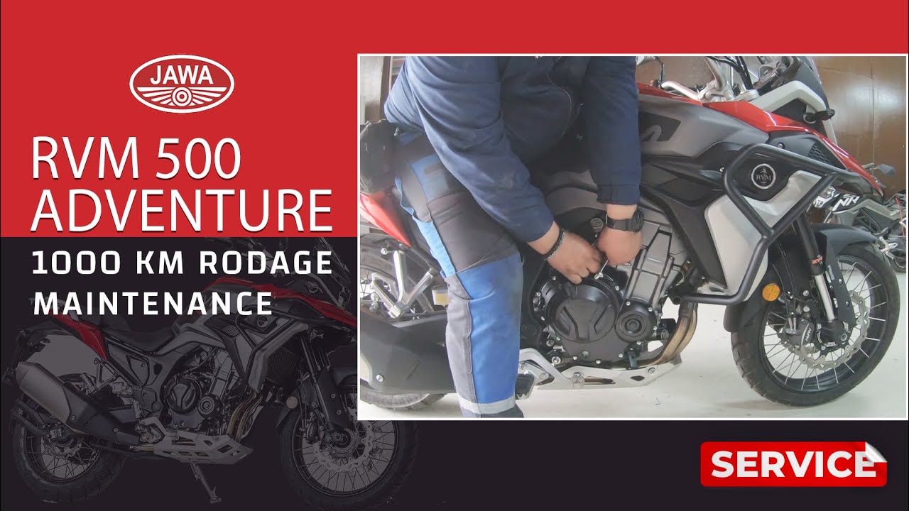 Первое техническое обслуживание обкатки Jawa RVM 500 Adventure.
