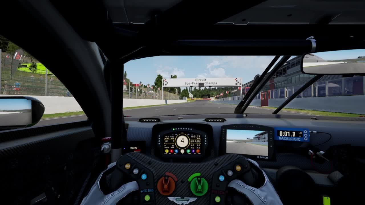 ACC Spa-Francorchamps Aston Martin V8 Vantage GT3 2019 (Dry) Track Guide (Hotlap + Telemetry)