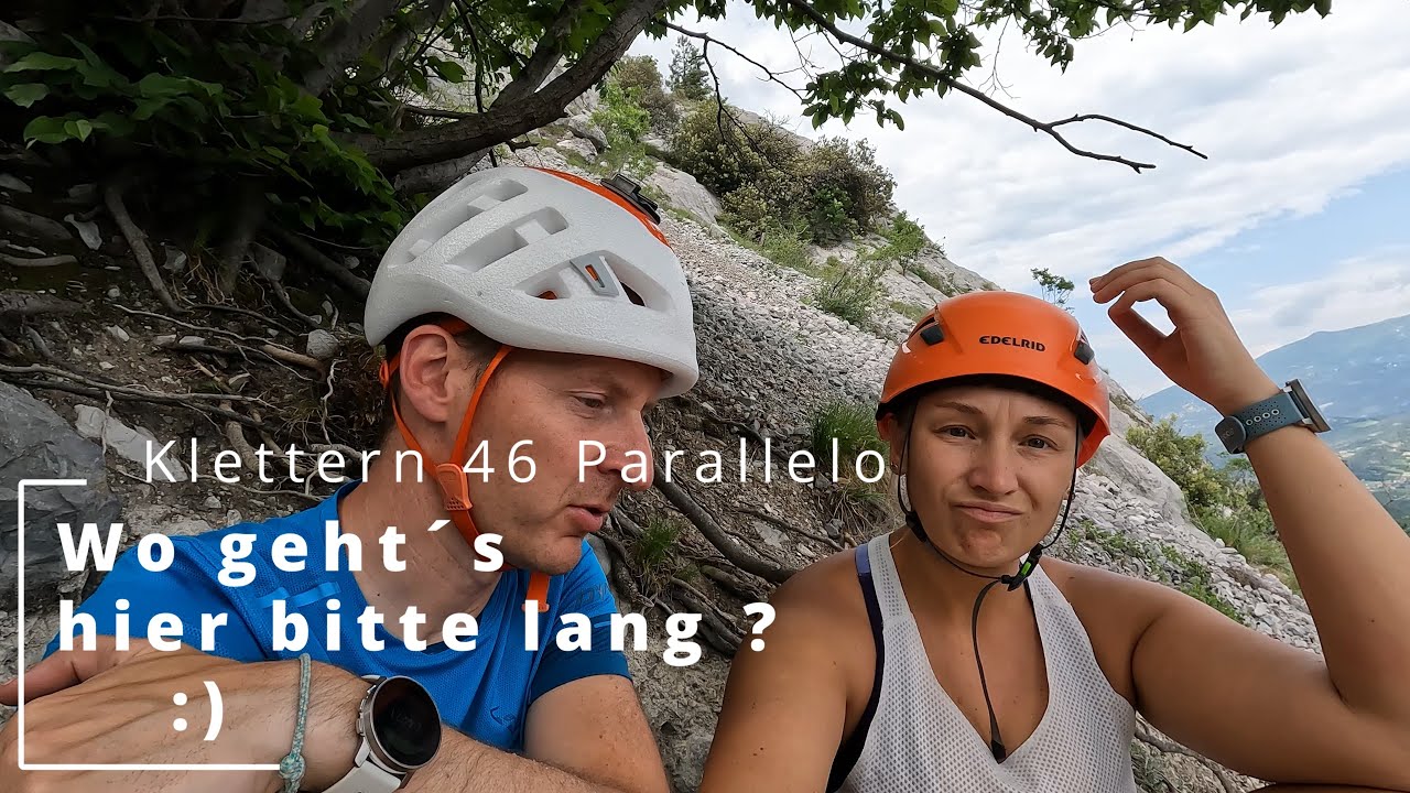 Klettertour für Anfänger nähe Arco | Placche Zebrate VIA DEL 46 Parallelo UIAA 4
