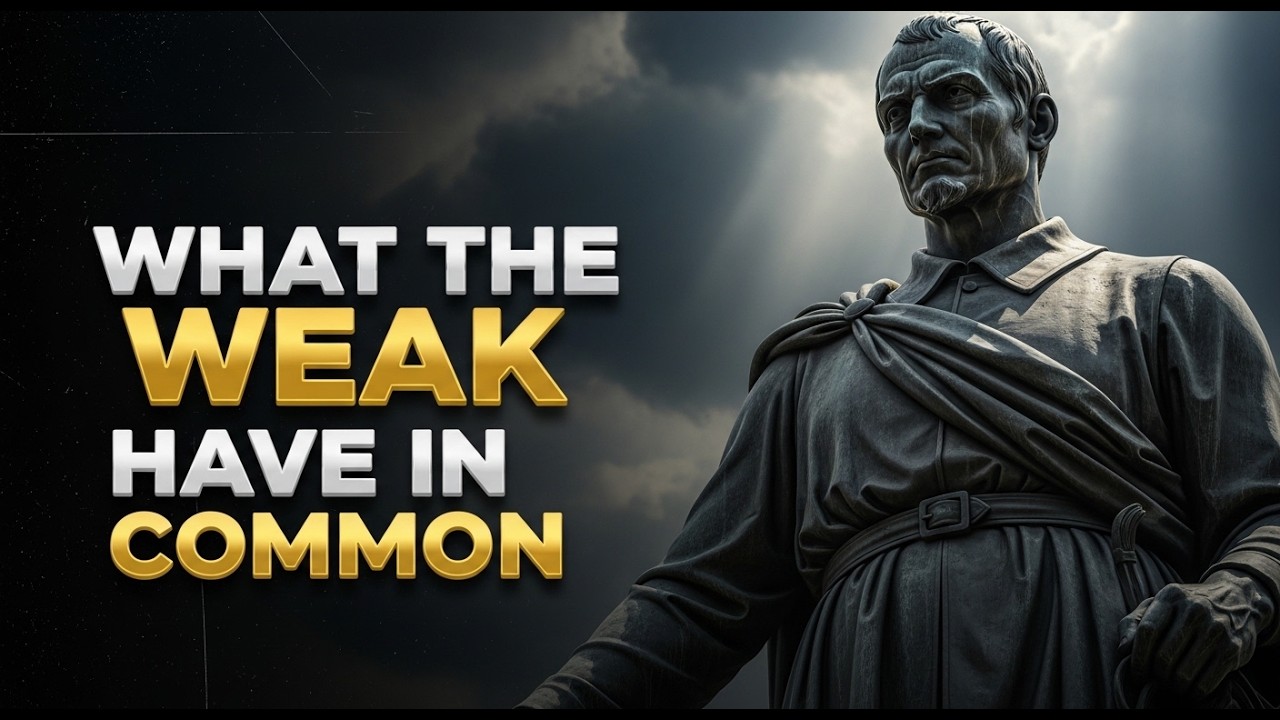 Weak Men Have This in Common | Stoicism