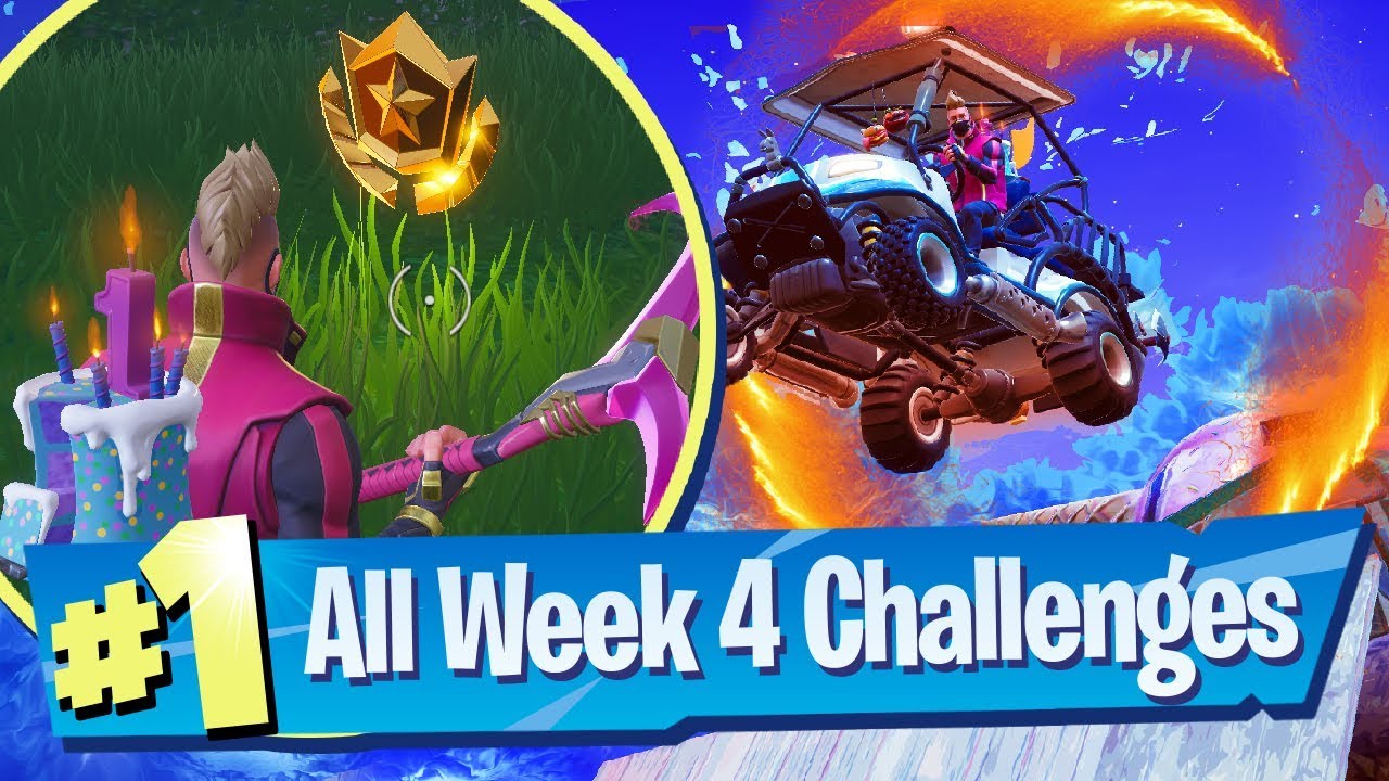 Fortnite SEASON 5 WEEK 4 Challenges Guide (Flaming Hoops + Flush Factory Chests)
