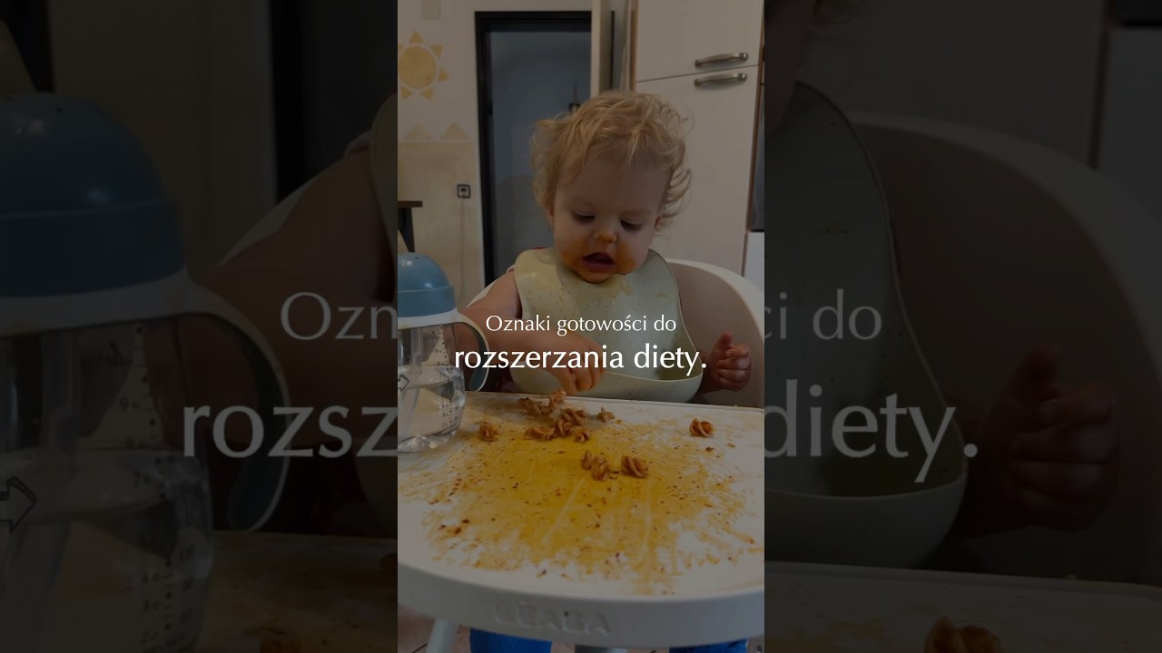 Rozszerzanie diety. Oznaki gotowości. #shorts #niemowlak #fizjoterapia #baby #blw #momlife  #2025