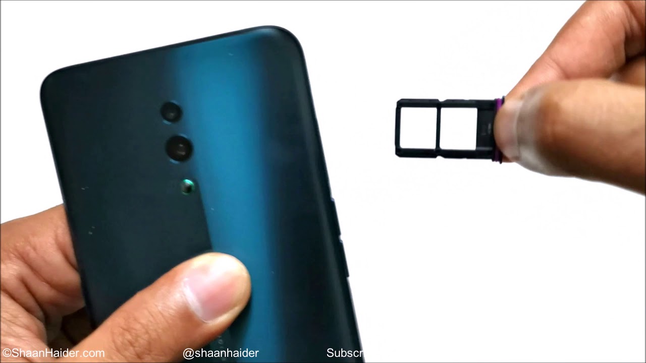 OPPO Reno — как вставить SIM-карты