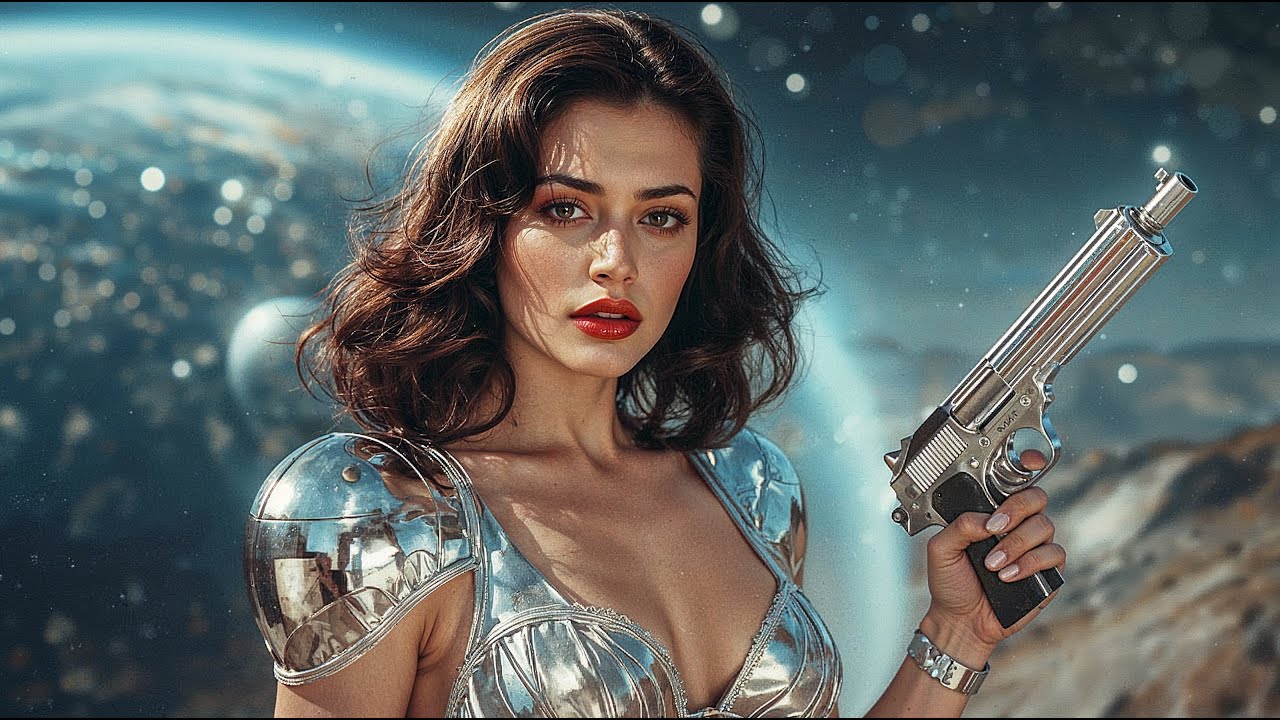 Atomic Age Space Queen | Retro Sci-Fi Pin-Up AI Short (4K)
