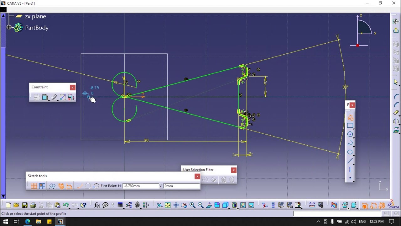 Design of Paper Clamp in Catia V5