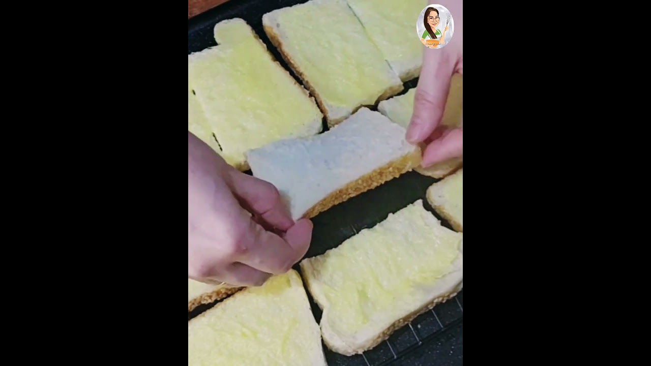 Biscocho with butter And condensed milk