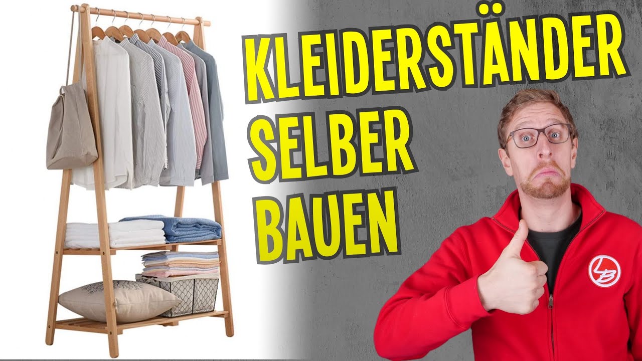 Sie LIEBT ihren neuen selbst gemachten Kleiderständer aus Holz!