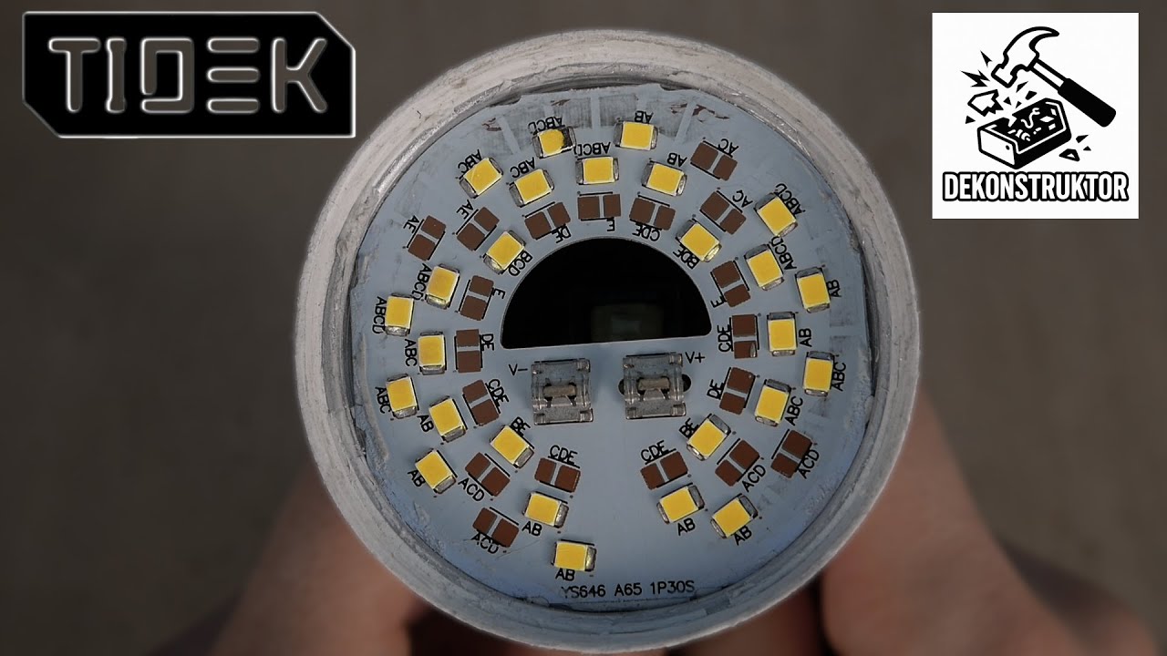 Jak zbudowana jest ŻARÓWKA LED 💡 #dekonstrutor