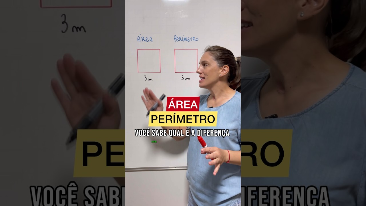 🔥DIFEREN&Ccedil;A ENTRE &Aacute;REA E PER&Iacute;METRO!