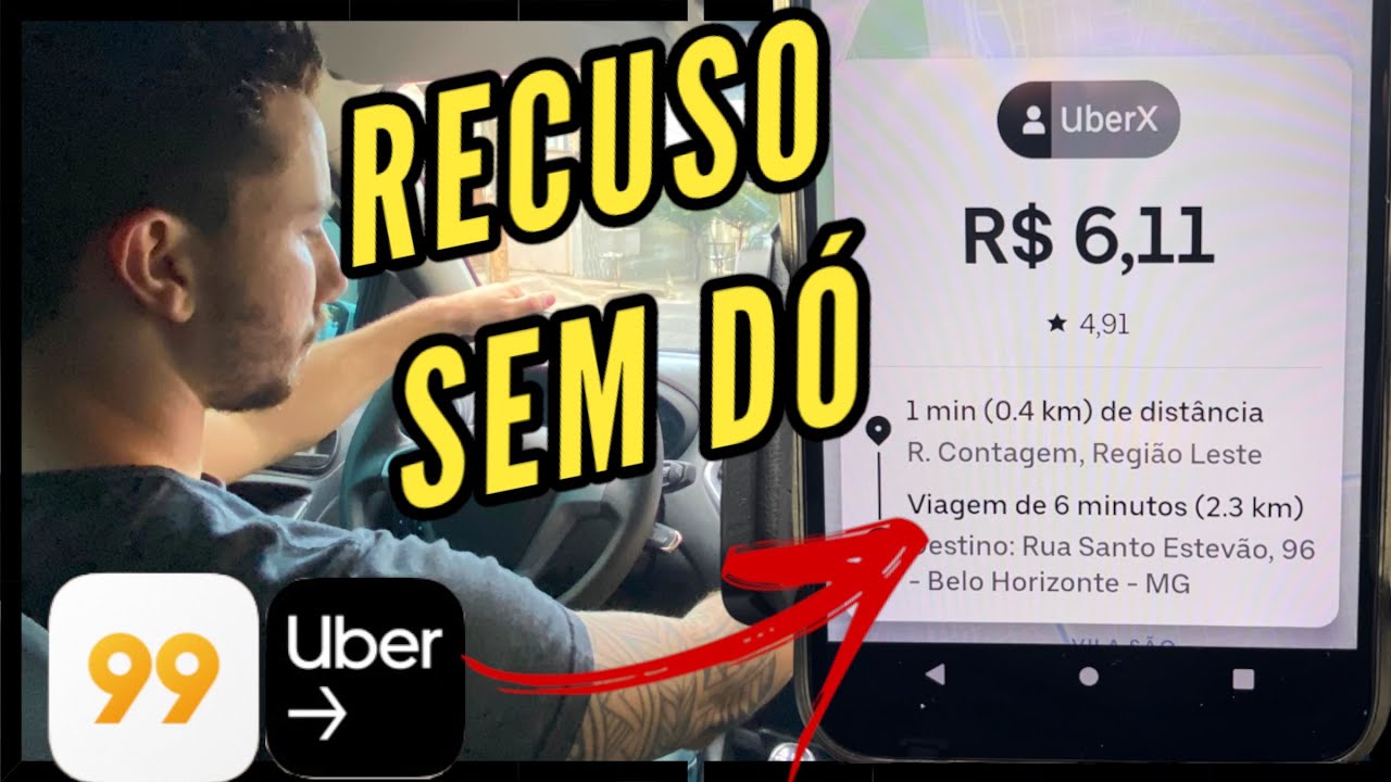 🚘 COMO ESCOLHER CORRIDAS NA PRÁTICA! Uber, 99pop, inDriver!