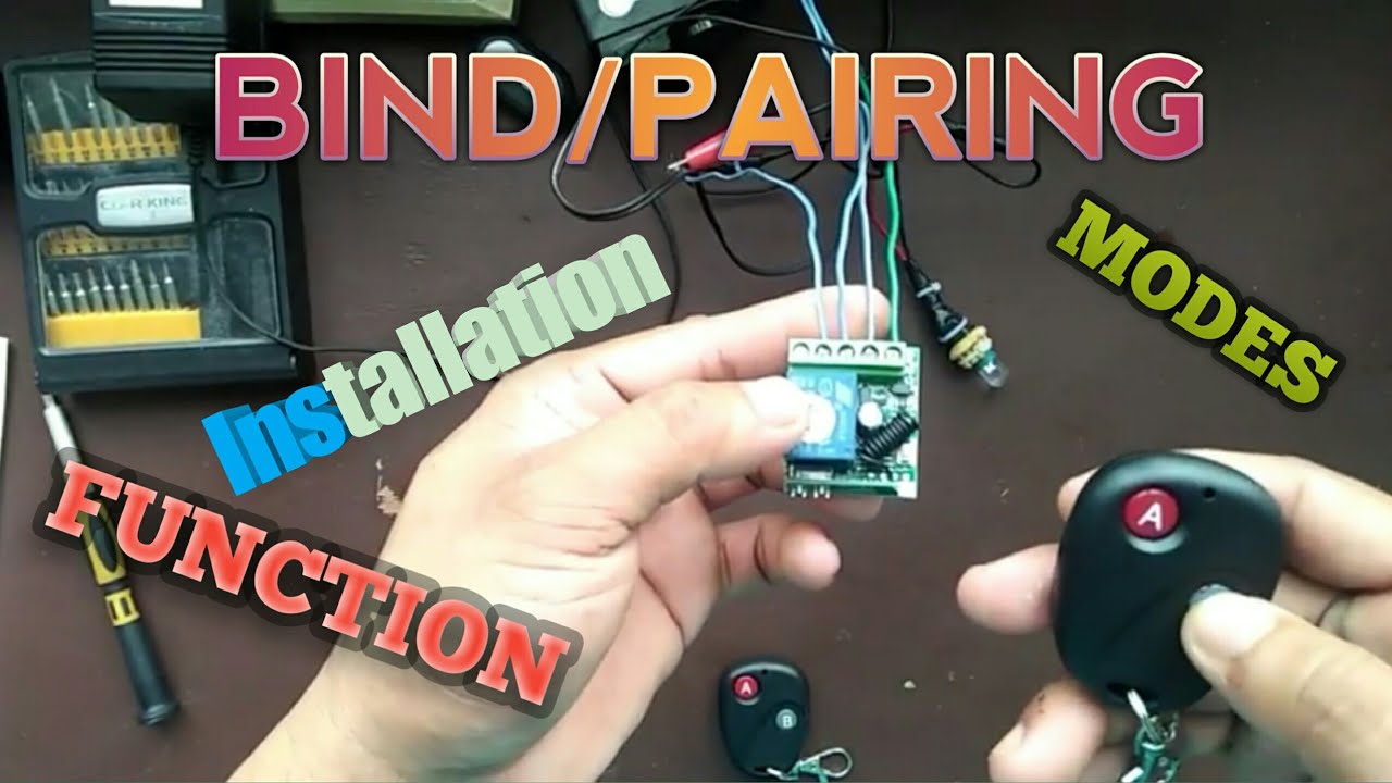 Paano mag Bind/Pair ng RF Transmitter sa RF Reciver or Wireless Relay Module any channel