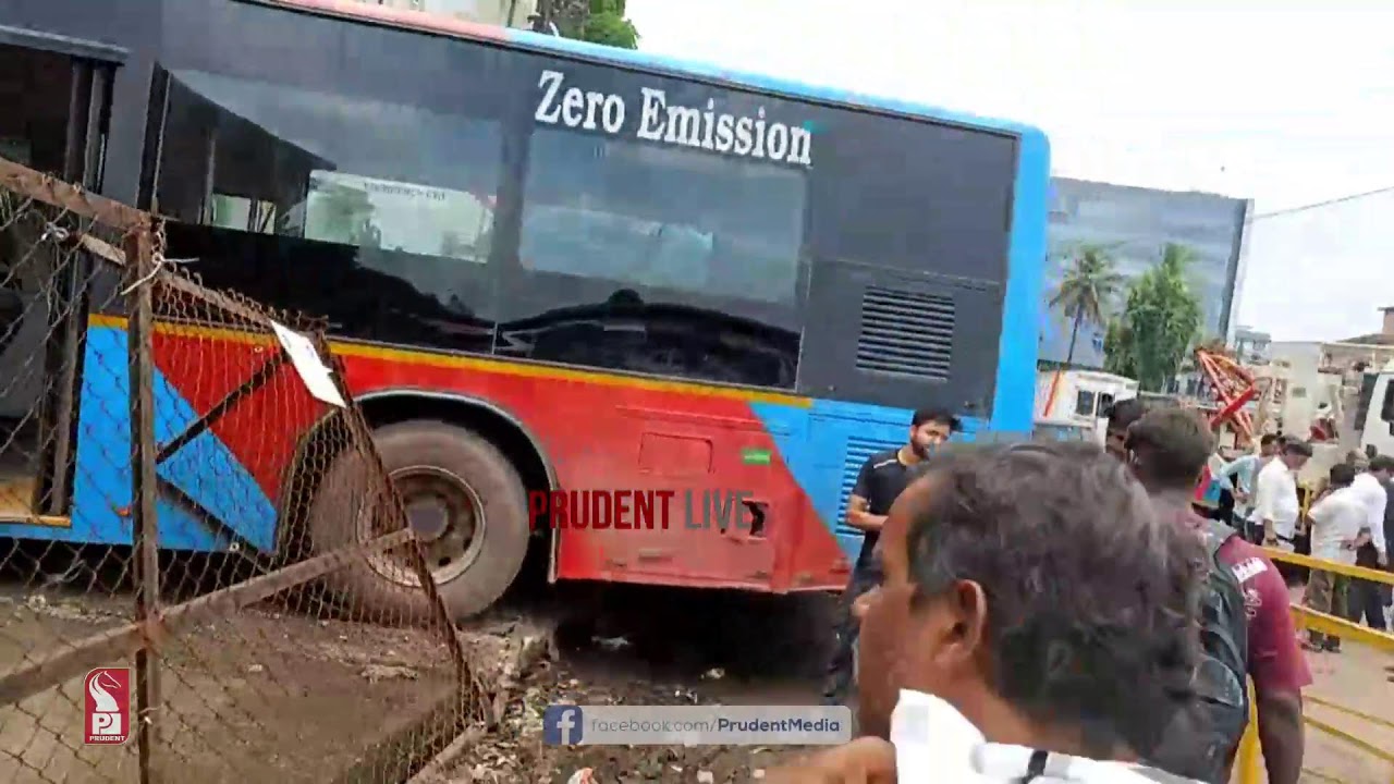 Bus Accident | Panaji Bus Stand | Live | Prudent | 080925