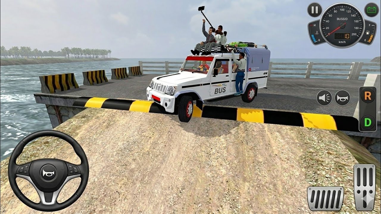 Mahindra Bolero Double Cab | Extreme Speed Breaker Map 😱 BUSSID 
