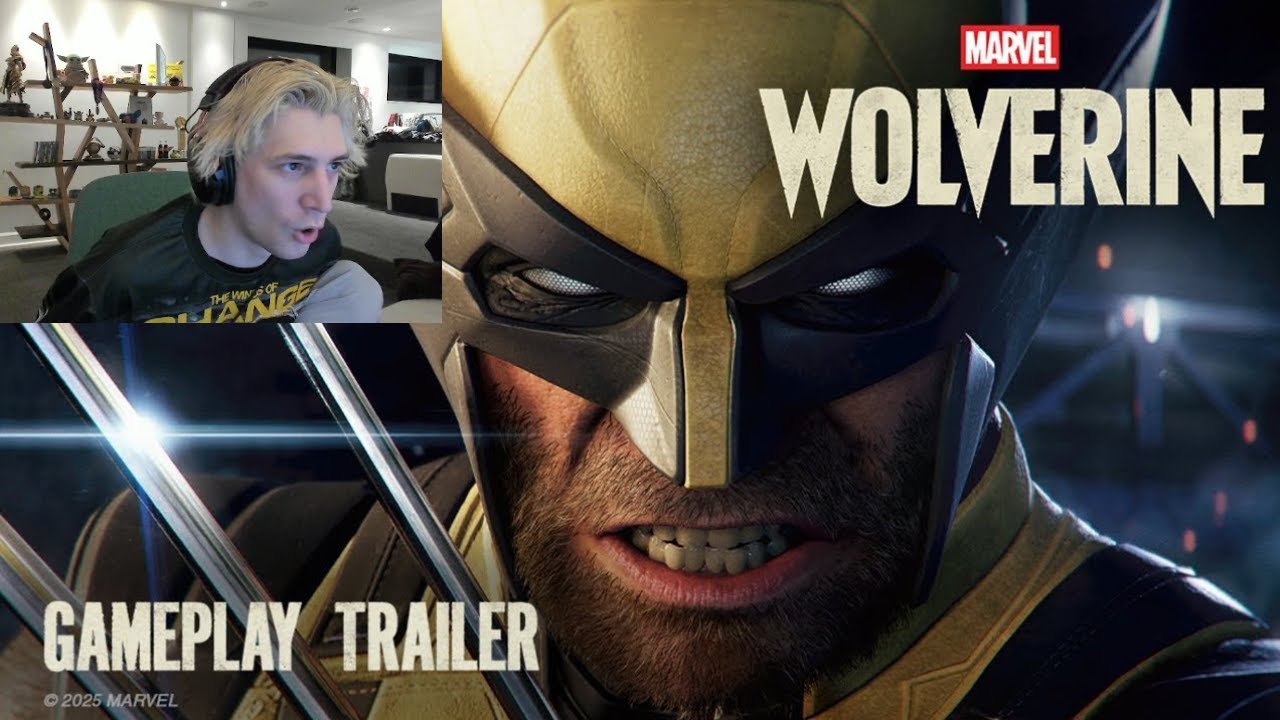 Реакция xQc на Росомаху из Marvel | Игровой трейлер