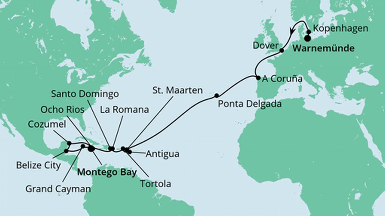 Mit der AIDAdiva von Warnemünde nach Montego Bay Teil 1