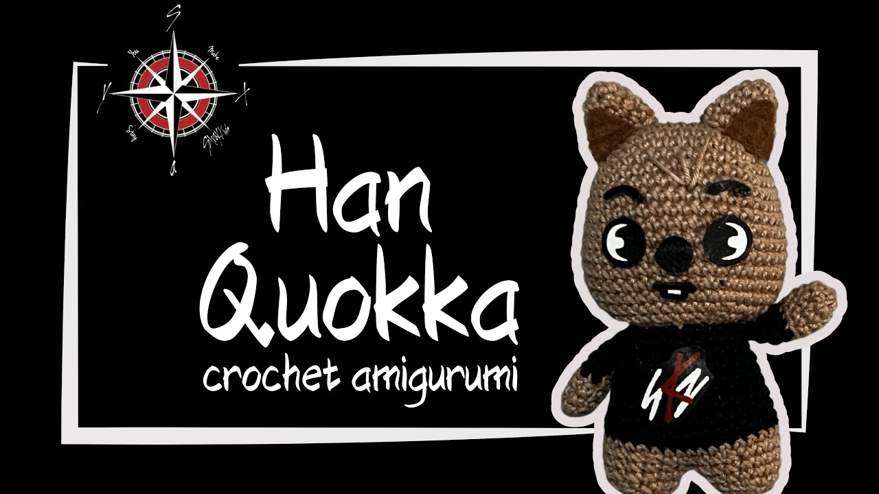 Han Quokka SKZOO crochet amigurumi tutorial | ABCrochet ENG/PT subs | Low sew