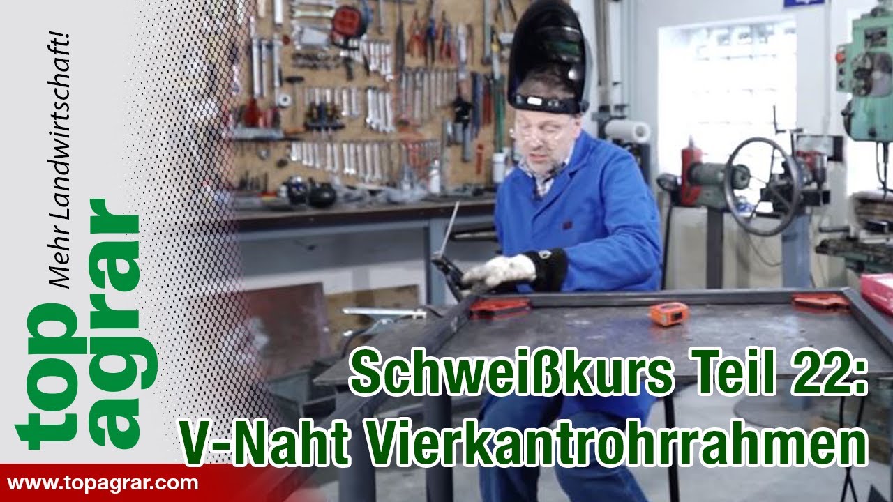 Schweißkurs: V-Naht am Vierkantrohrrahmen Teil 22 - Schweißen mit Christoph