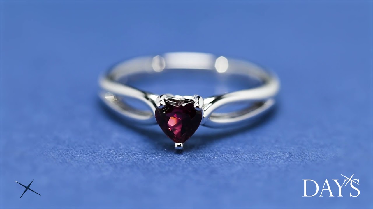 Maine Pink Tourmaline Ring in 14kt White Gold