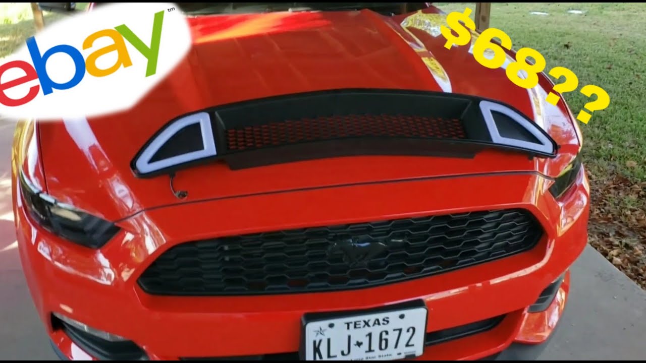 Installing eBay RTR Style Grille 2017 V6 Mustang!
