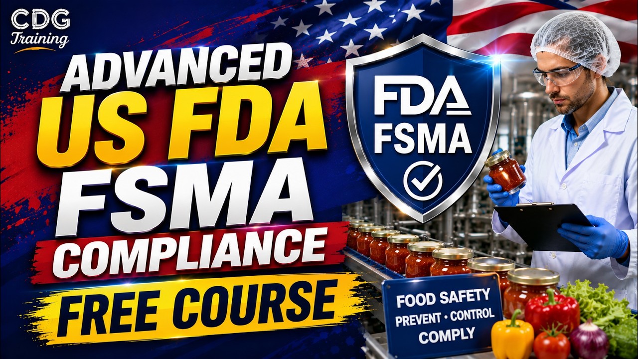 US FDA FSMA Compliance & Food Safety | Free Full Course
