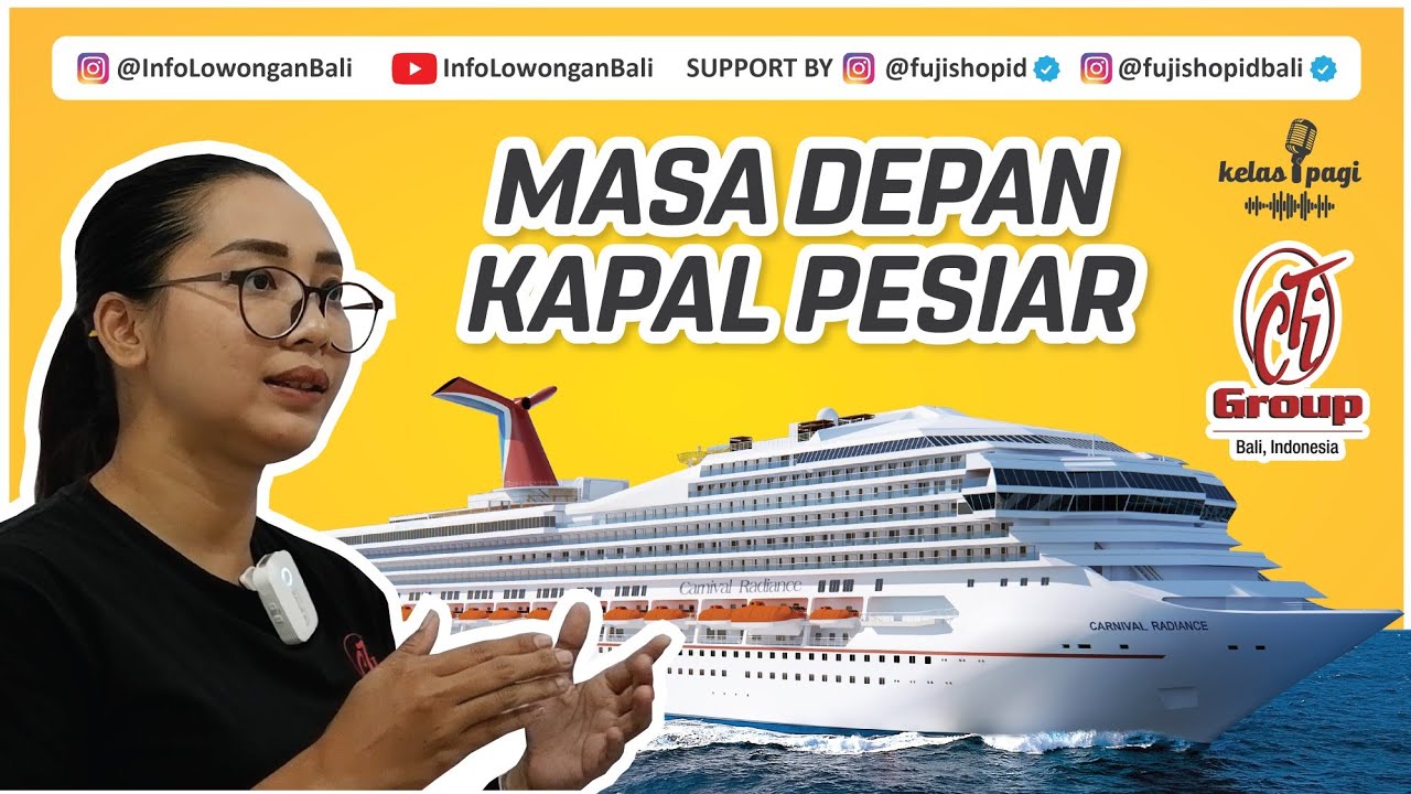 kelas pagi #3 masa depan kapal pesiar bersama CTI BALI