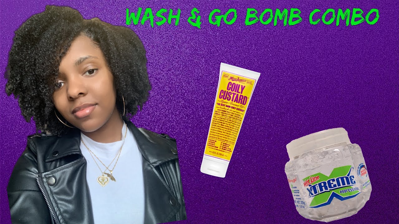 Wash and go BOMB COMBO #1! Miss Jessie's Coily Custard + Wet Line Xtreme Gel!!