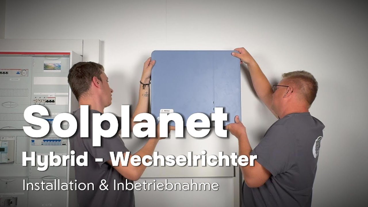 Installation Solplanet Hybrid-Wechselrichter ASW05-12-T2/T3-DG & Batteriesystem G2 Pro