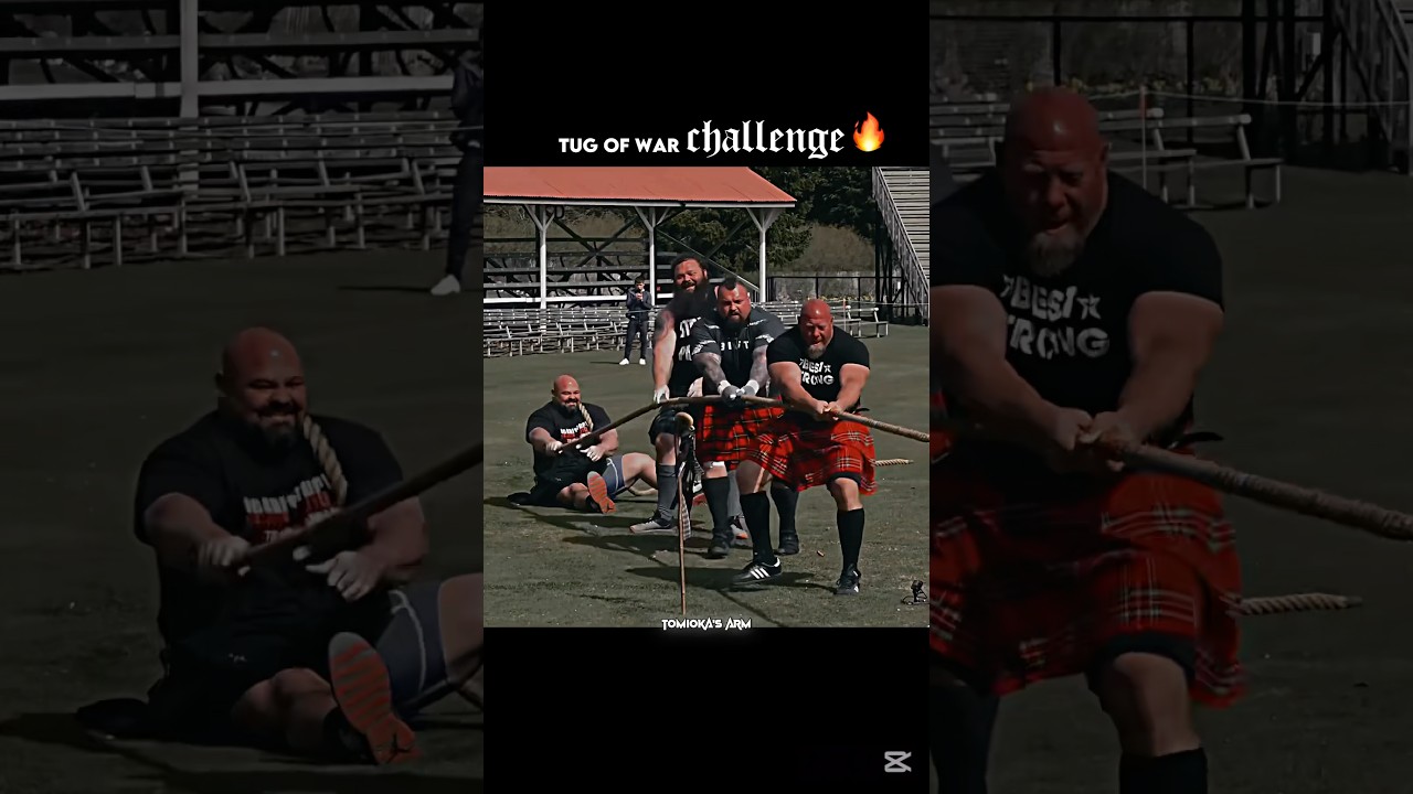Tug of War Challenge 💀 #viral #strongman #champion #short