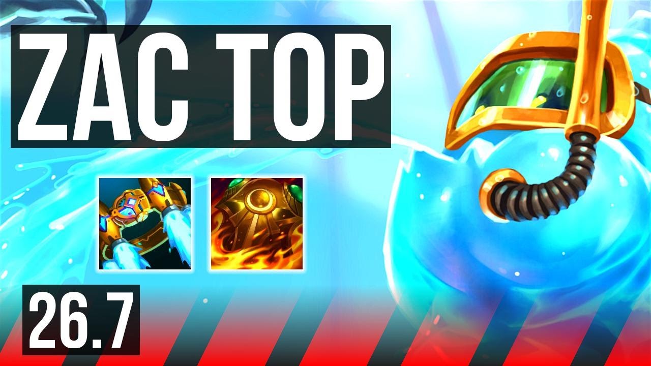 ZAC vs ZAAHEN (TOP) | Good KDA: 4/1/9 | KR Master | 26.7