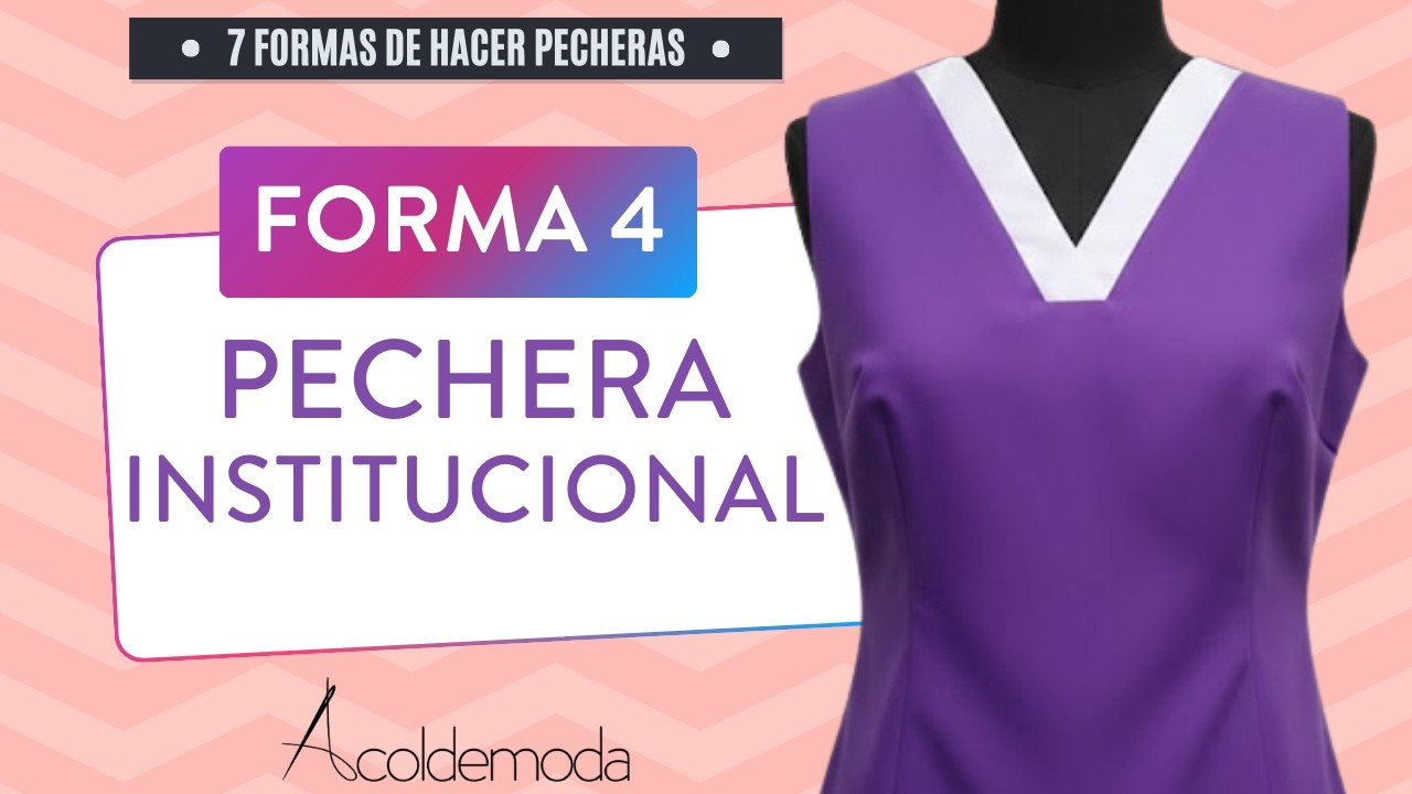 Cómo hacer una pechera cuello sport (Forma 4 de 7) | 7 formas de hacer pecheras