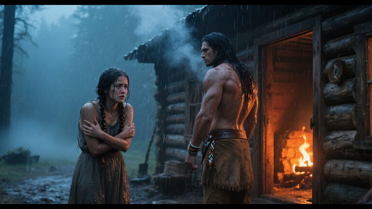 Shivering in the Rain, She Looked at the Apache and Begged—“Please… Don’t Turn Me Away.”