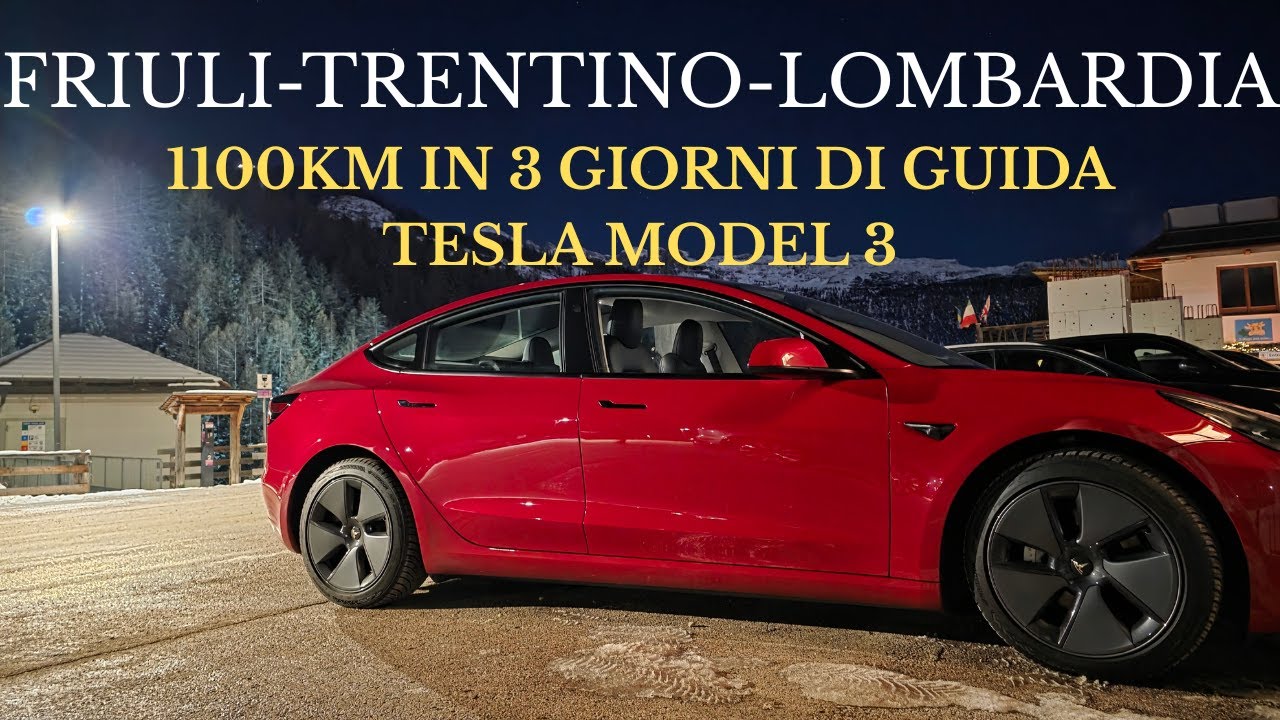 1100KM in 3 giorni con Tesla Model 3 | Dalle DOLOMITI A MONZA. VLOG