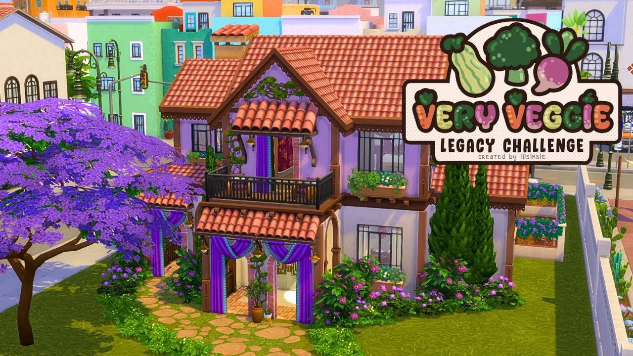 Very Veggie Eggplant House | The Sims 4 Speed Build