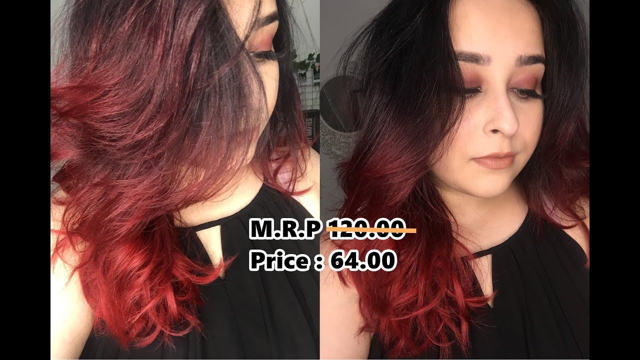 I COLOURED MY HAIR RED AT HOME !  NISHA HAIR COLOUR | INTENSE RED & BURGUNDY REVIEW
