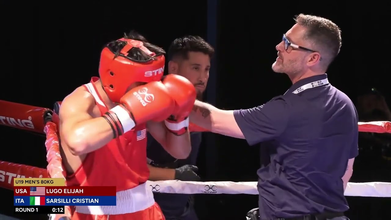 Elijah Lugo (USA) vs. Cristian Sarsilli (ITA) World Boxing U19 Championships 2024 QF's (80kg)