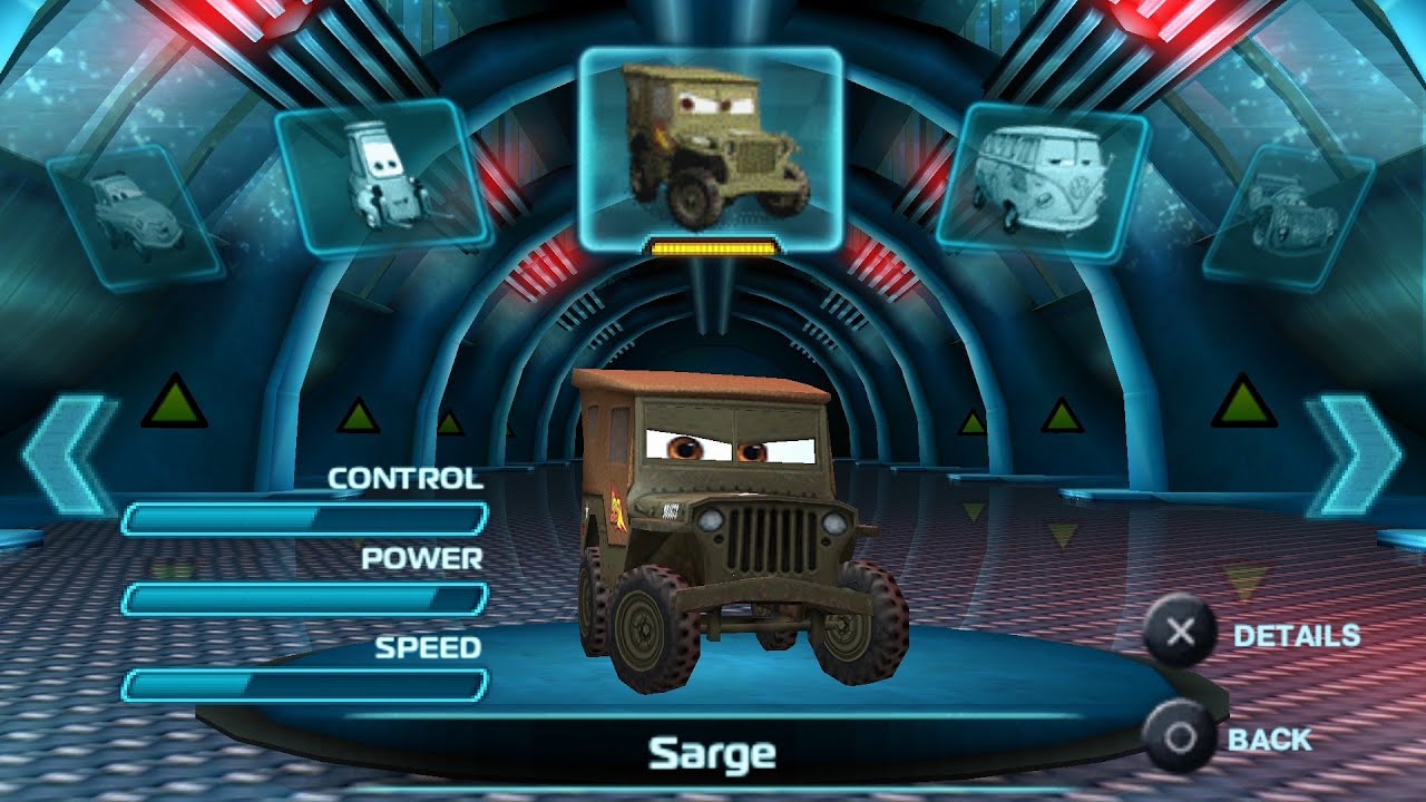 Cars 2 PSP - Sarge Gameplay (PPSSPP)