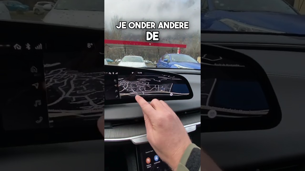 Het verdwijnscherm in de #Lucid Air: zo ziet dat er uit! #LucidAir #HUGEcarguy