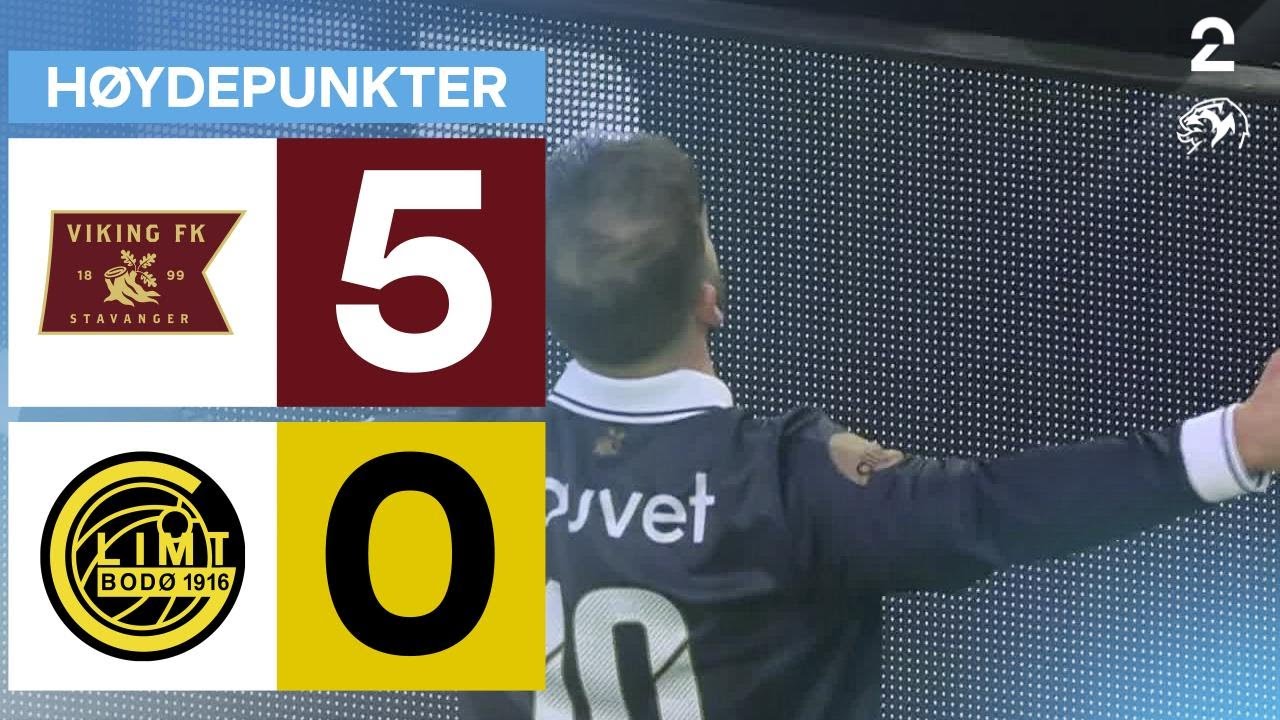 Viking 5 - 0 Bod&oslash;/Glimt - H&oslash;ydepunkter