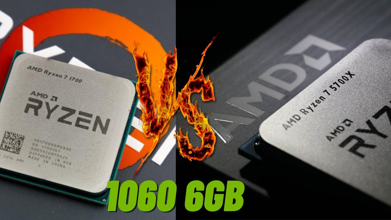 Benchmarks: Ryzen 1700 vs Ryzen 5700x with a 1060 6gb GPU