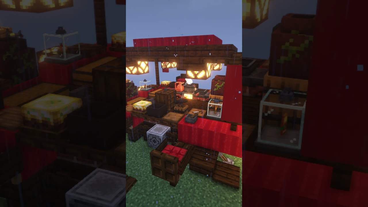a circus | inktober in minecraft