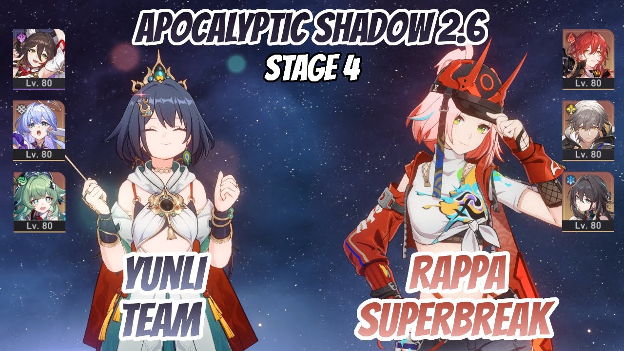 Yunli Team & Rappa SuperBreak w Himeko Apocalyptic Shadow Stage 4 (3 Stars) | Honkai Star Rail
