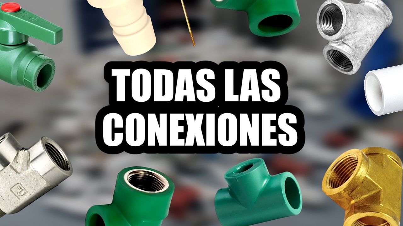 TODAS las CONEXIONES de TUBO | NOMBRES de ACCESORIOS de PLOMERÍA PVC, CPVC, TUBOPLUS, SANITARIO 💥