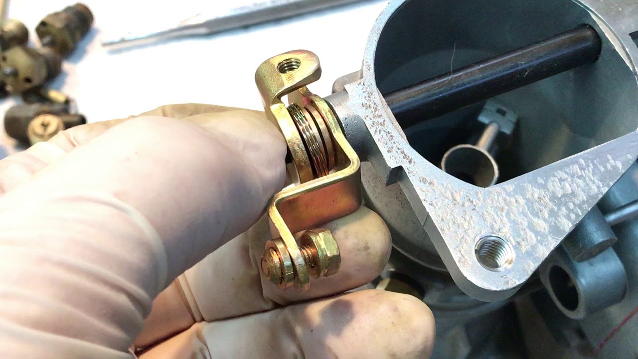 190SL Solex 44PHH Choke Lever Installation