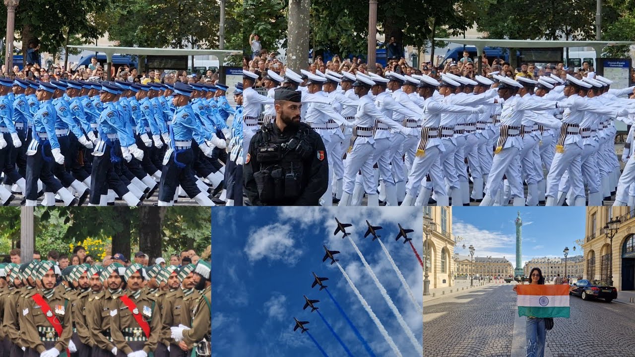 Bastille day..France ka Independence day or usme INDIAN ARMY ke PARADE se lage CHAR CHAND..I ❤️ 🇮🇳🇫🇷
