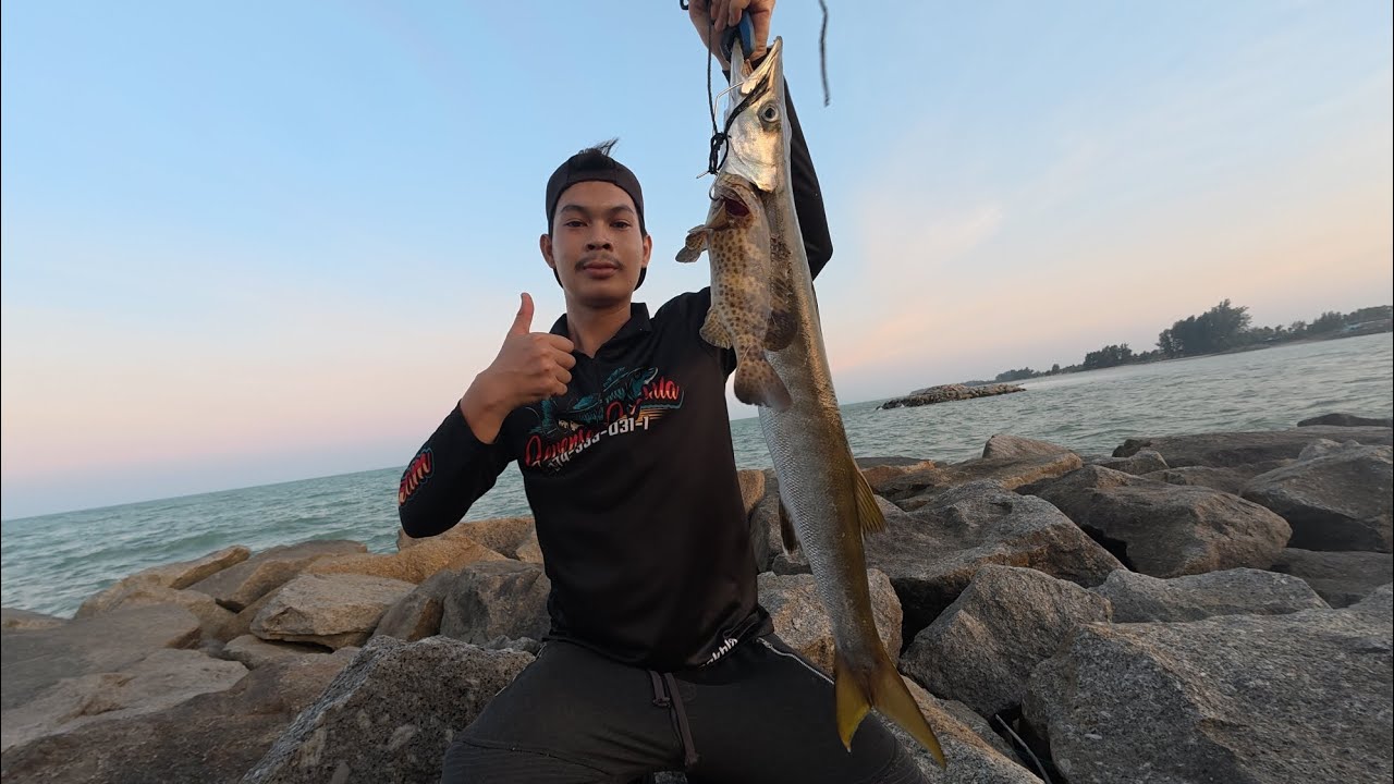 สากแต้มที่ 2 ของปี 69 #ตกปลา #fishing #ตกปลาชายฝั่ง #ตกปลาสาก 