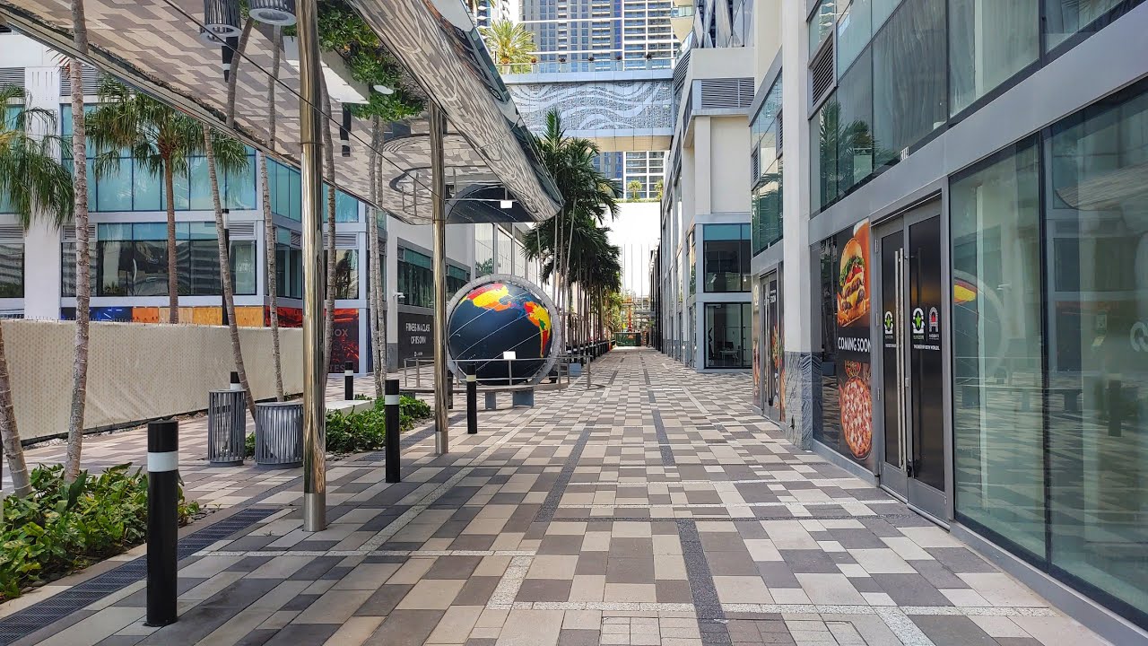 4K Miami World Center , Spring City Walking Tour , Downtown Miami FL , April 2024
