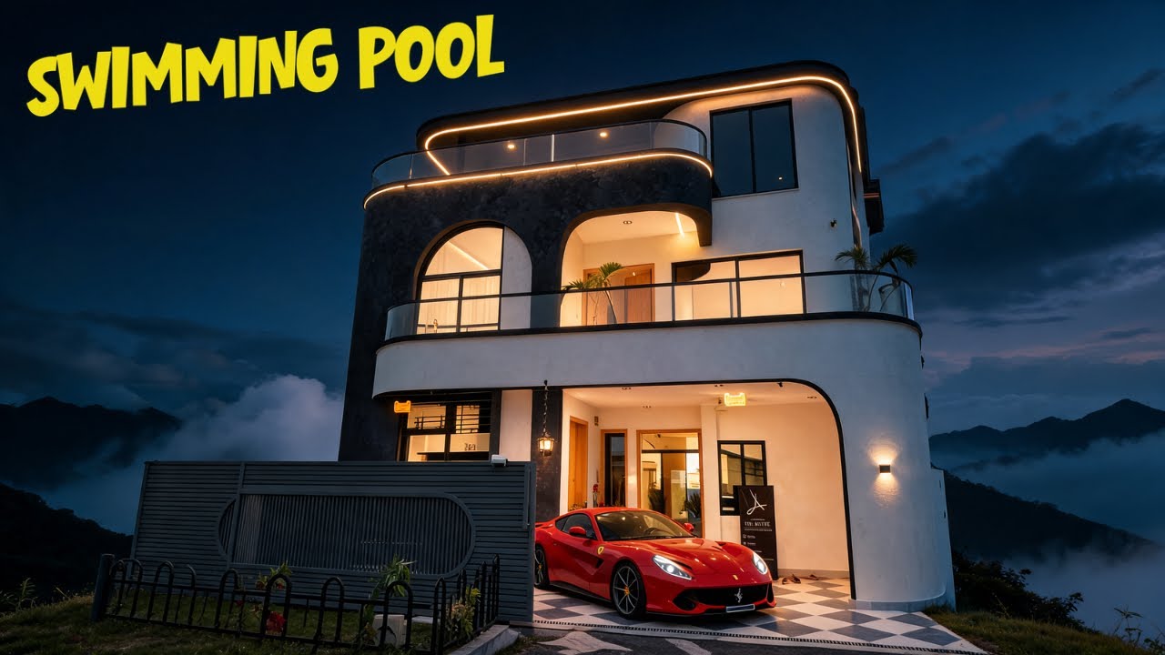 10 marla ARTISTIC CURVY House with Swimming Pool For Sale in b17 Islamabad