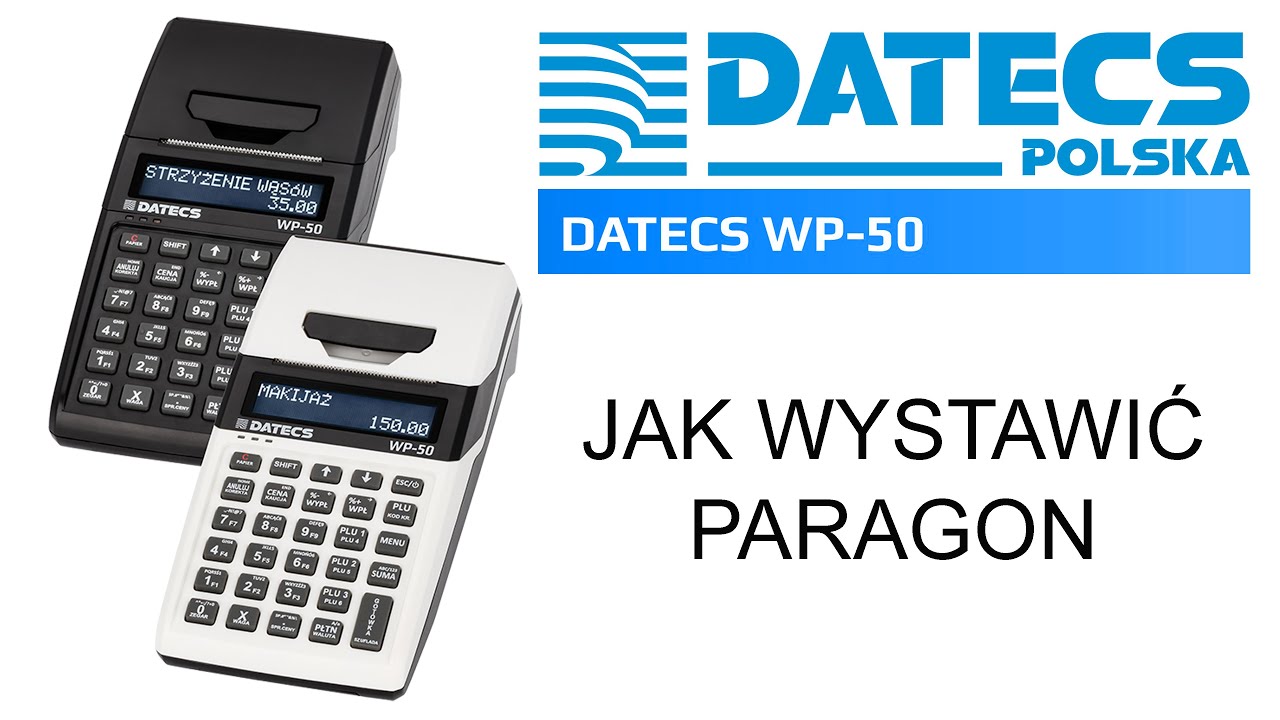 Jak w kasie fiskalnej DATECS WP-50 wystawić paragon fiskalny? Czyli jak przeprowadzić sprzedaż.