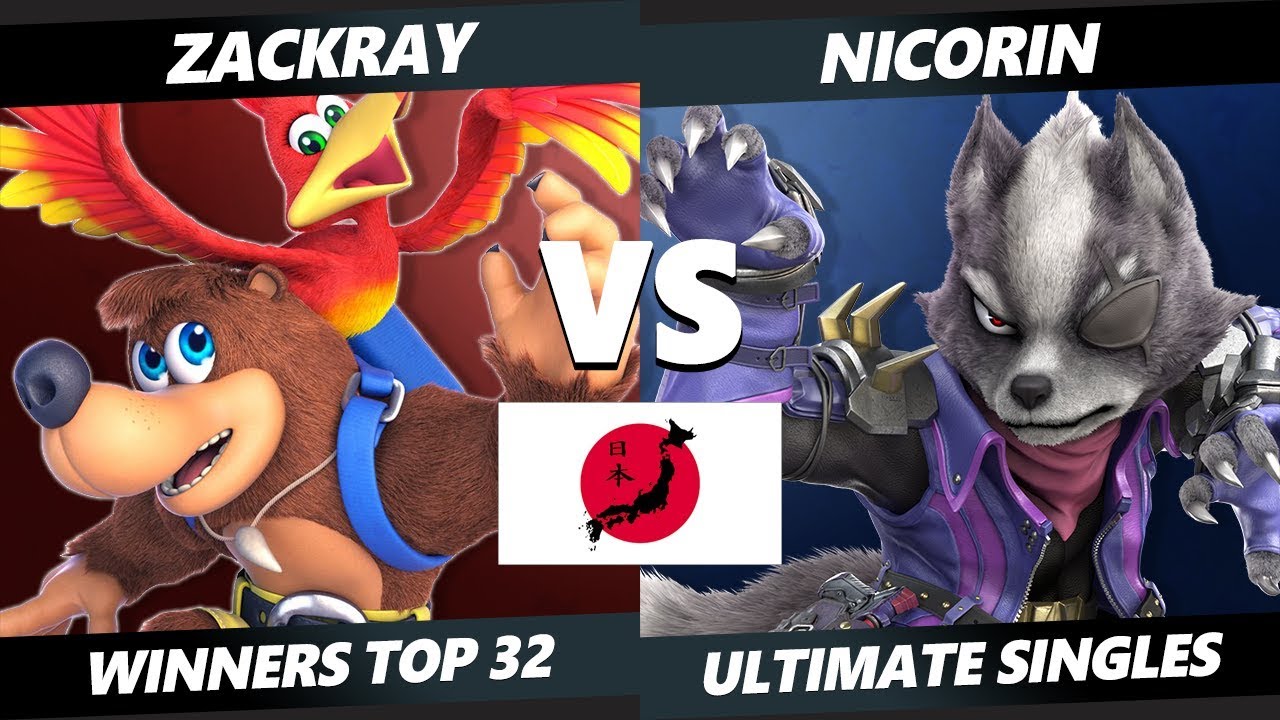 Uesma 25 SSBU - Zackray (Banjo) Vs. nicorin (Wolf) Smash Ultimate Tournament Winners Top 32