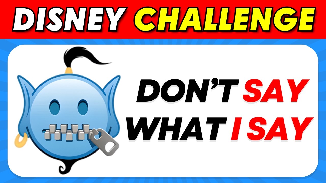 Avoid Saying The Same Thing As Me | DISNEY EDITION 🏰🤐 | MEGA CHALLENGE